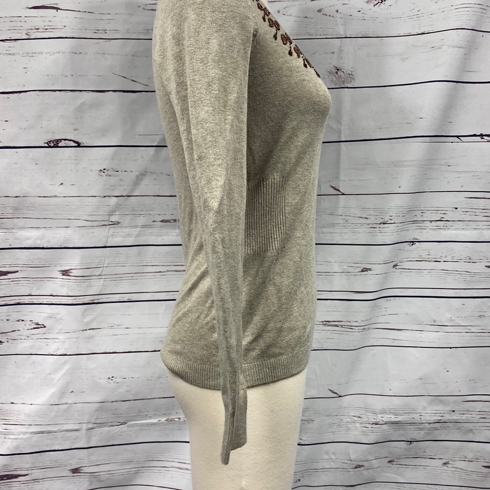 Cache Tan Beaded Sweater - Picture 10 of 14